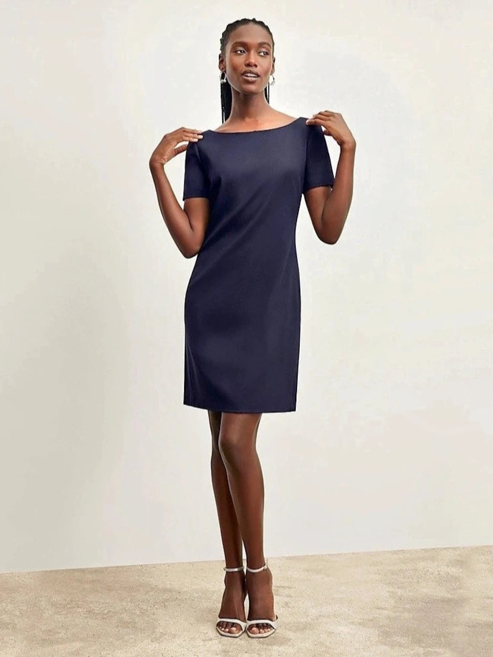 M.M.LaFleur The Rosie Dress Mini in Galaxy Blue